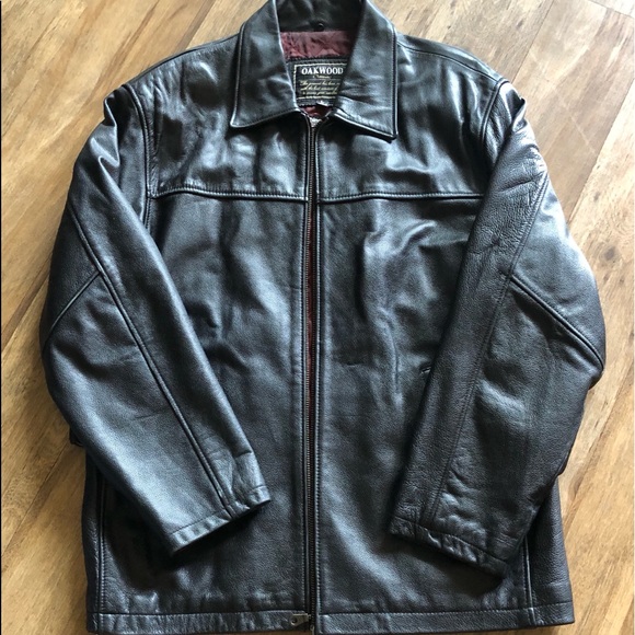 Black Leather Jacket w/ Thinsulate Lining - Picture 1 of 8